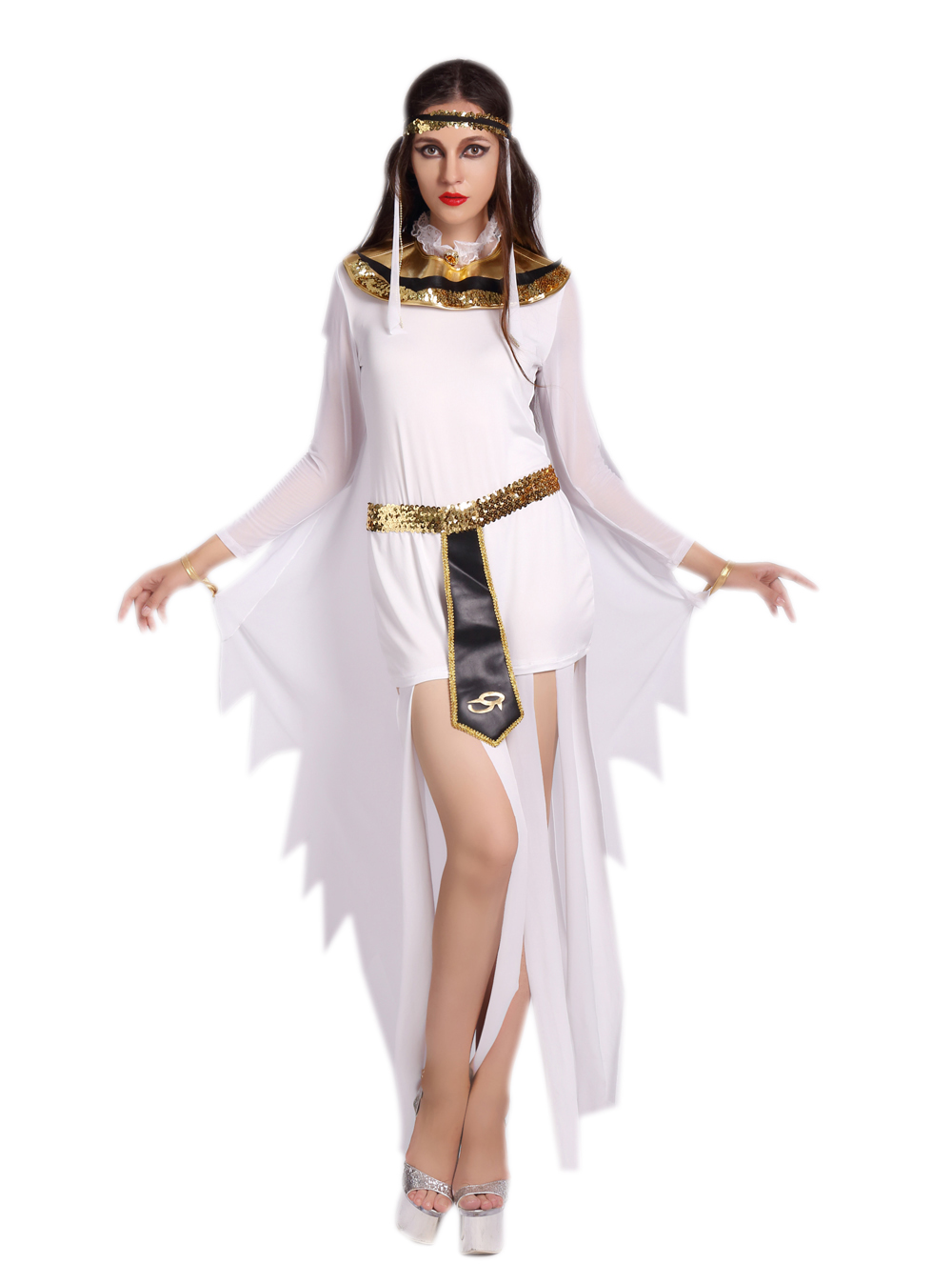 F1683  Greek Goddess costume,it comes with dress,headwear,neckwear,waistband
